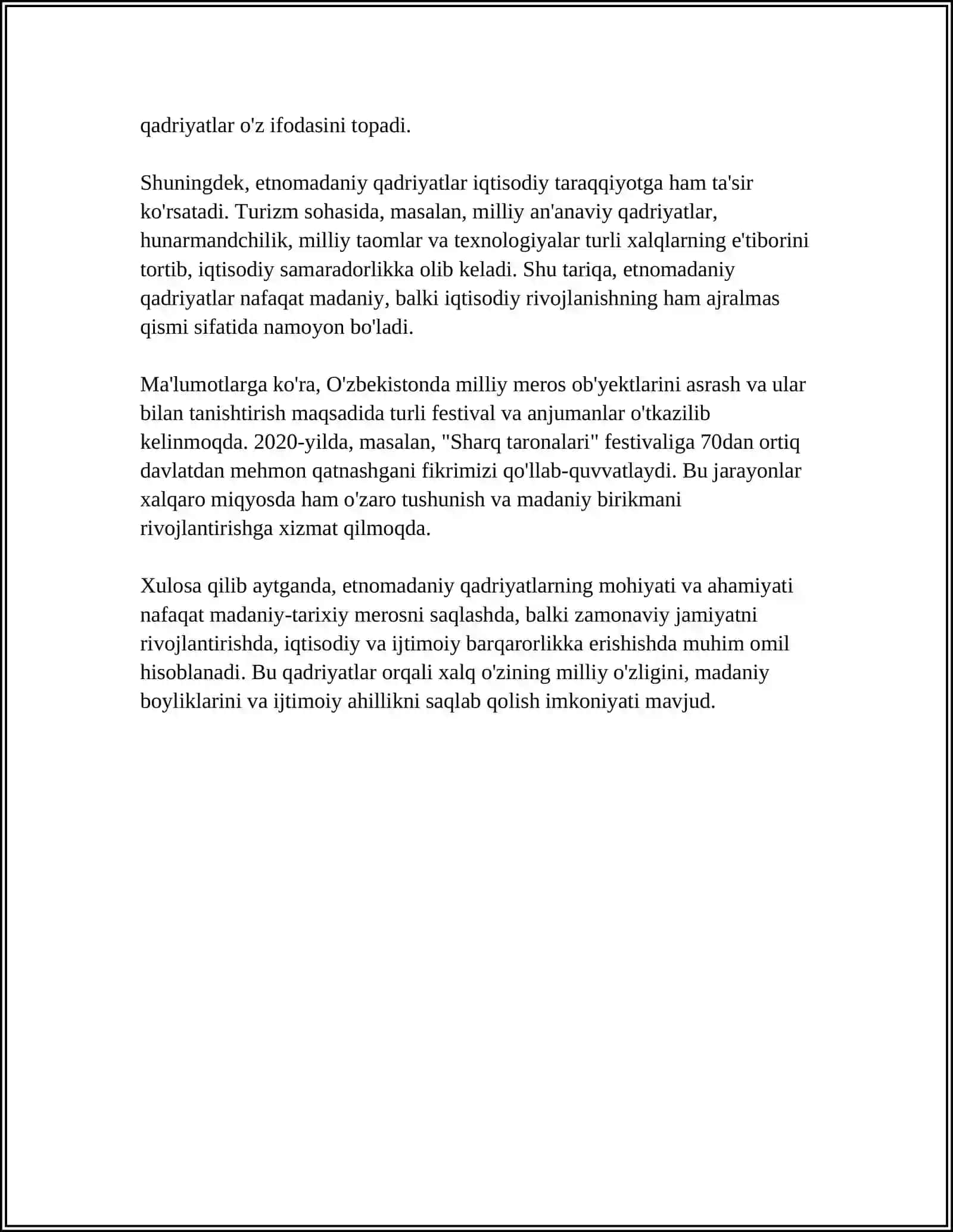 G‘OYAVIY TAXDIDLARDAN HIMOYALANISHDA ETNOMADANIY QADRIYATLAR ÒRNI 4
