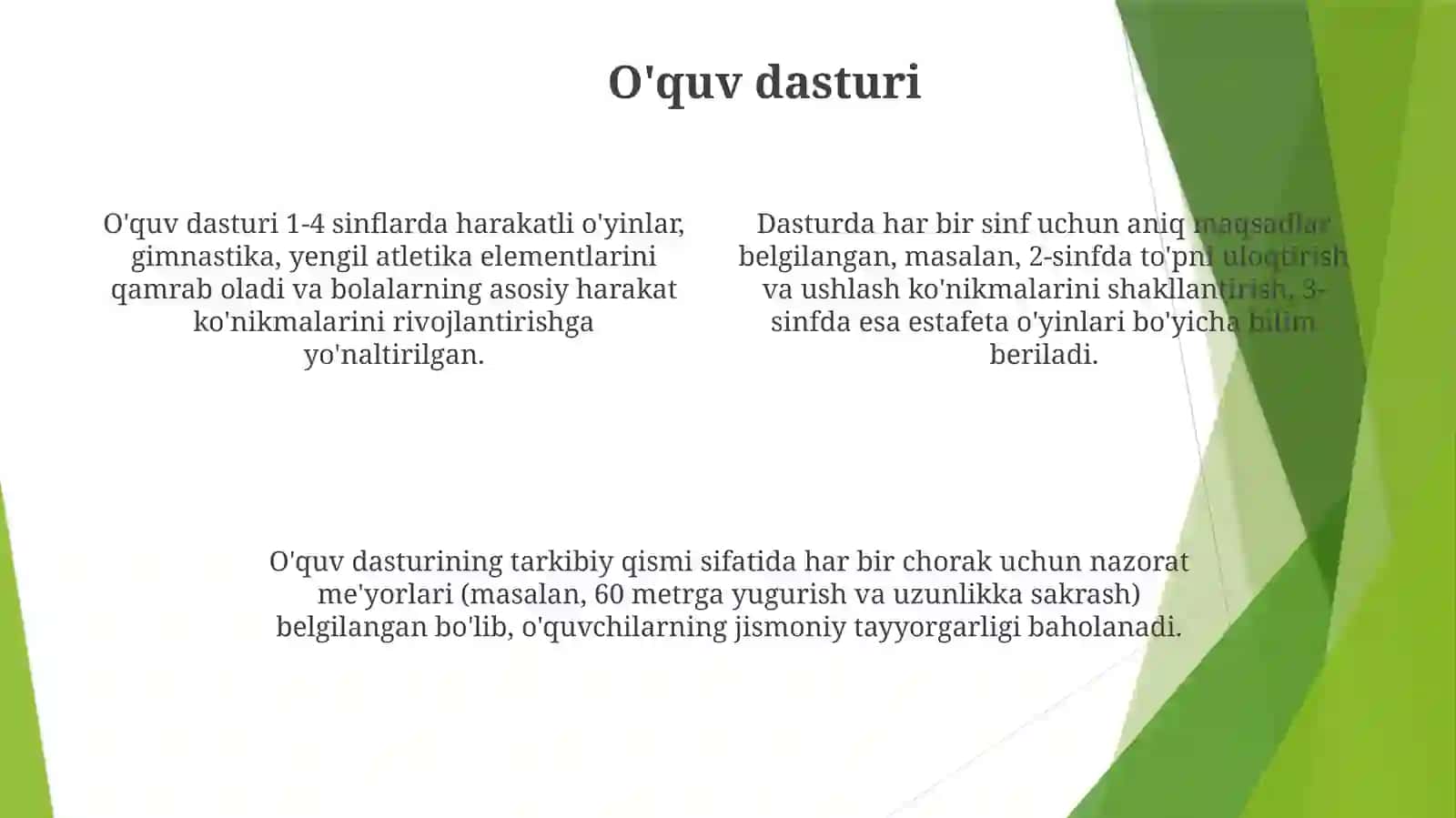 Boshlang'ich sinf jismoniy tarbiya dasturi 4