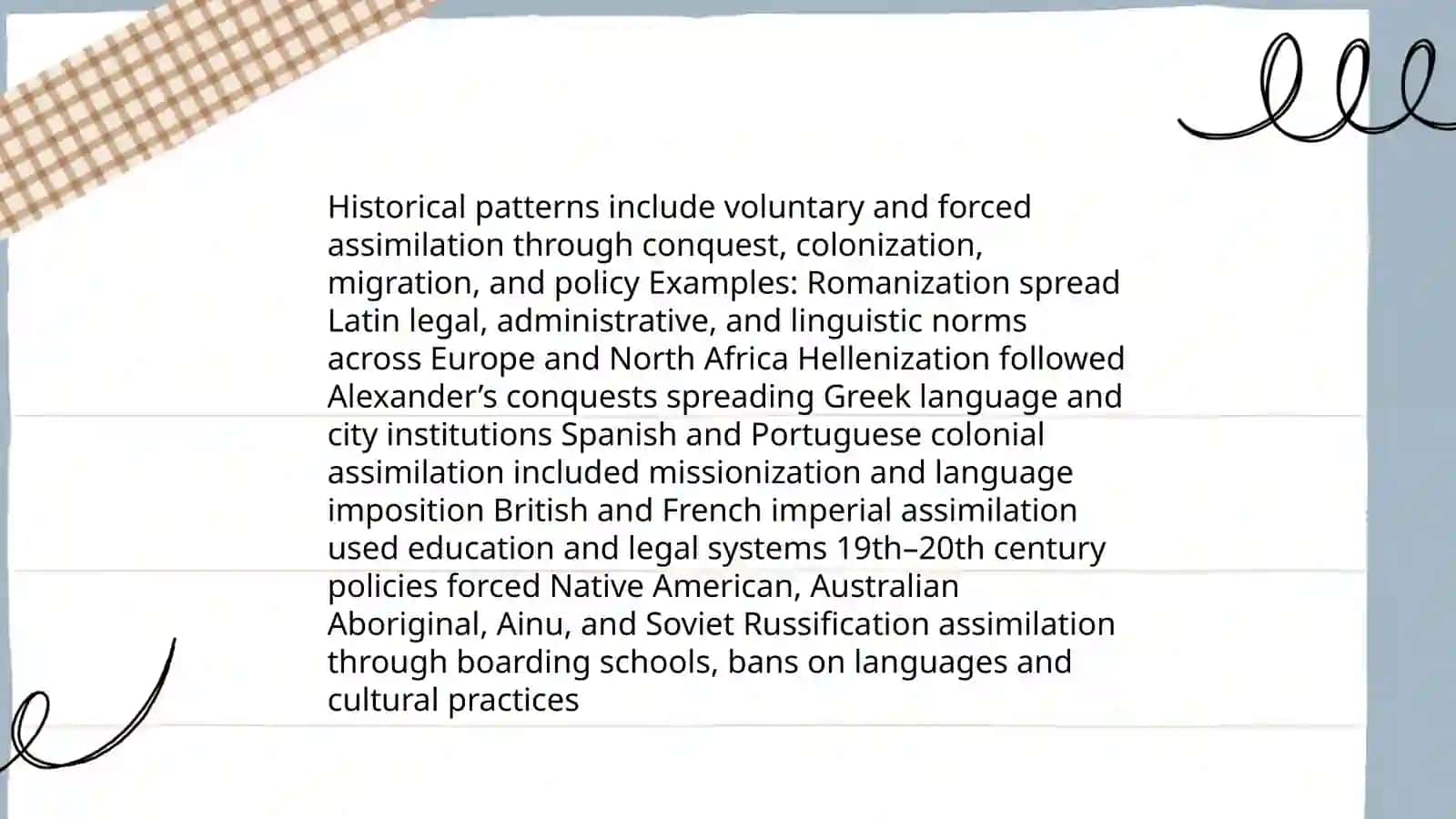 Cultural Assimilation 4