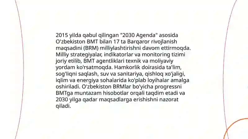 O'zbekiston Respublikasi va BMT hamkorligi 4