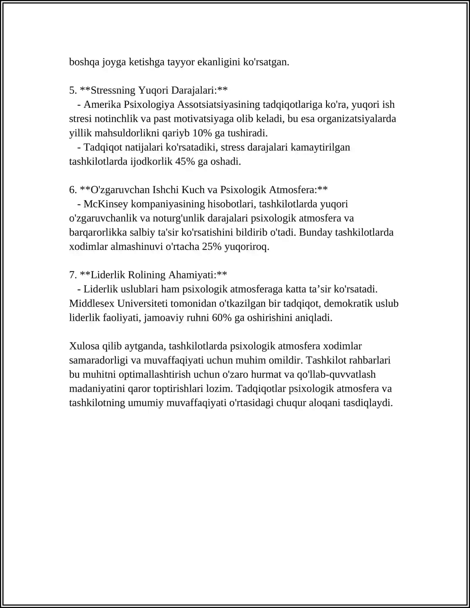 BIZNES TASHKILOTLARIDA TASHKILIY MADANIYATNING PSIXOLOGIK TARKIBIY QISMLARI 4