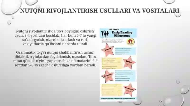 O'rta Yoshli Maktabgacha Yoshdagi Bolalar Nutqini O'stirishning Vazifa, Metod va Vositalari 4