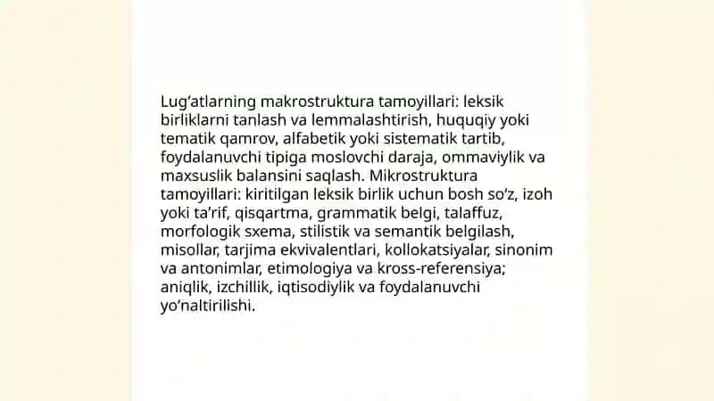 Umumiy va maxsus lugʻatlar 4