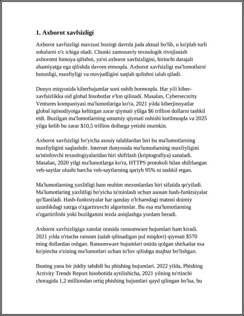 AXBOROT MATNLAR BILAN ISHLASH VA MEDIA MADANIYAT 4