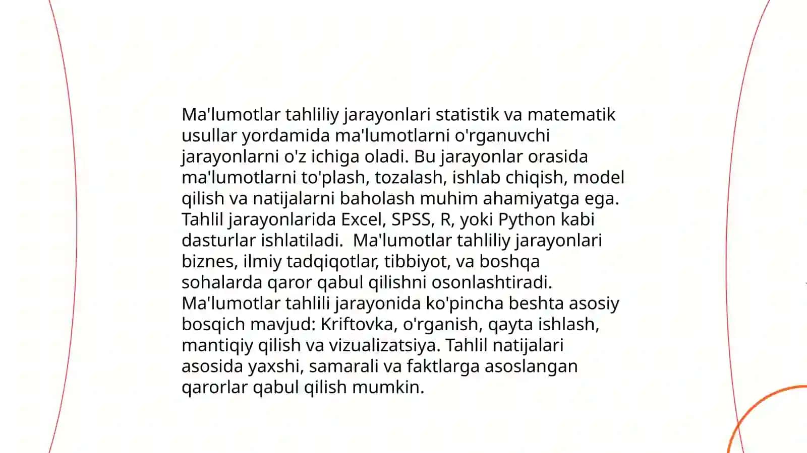 Statistik Materiallar,Tahliliy va Ishchi Jadvallarni Rasmiylashtirish 4