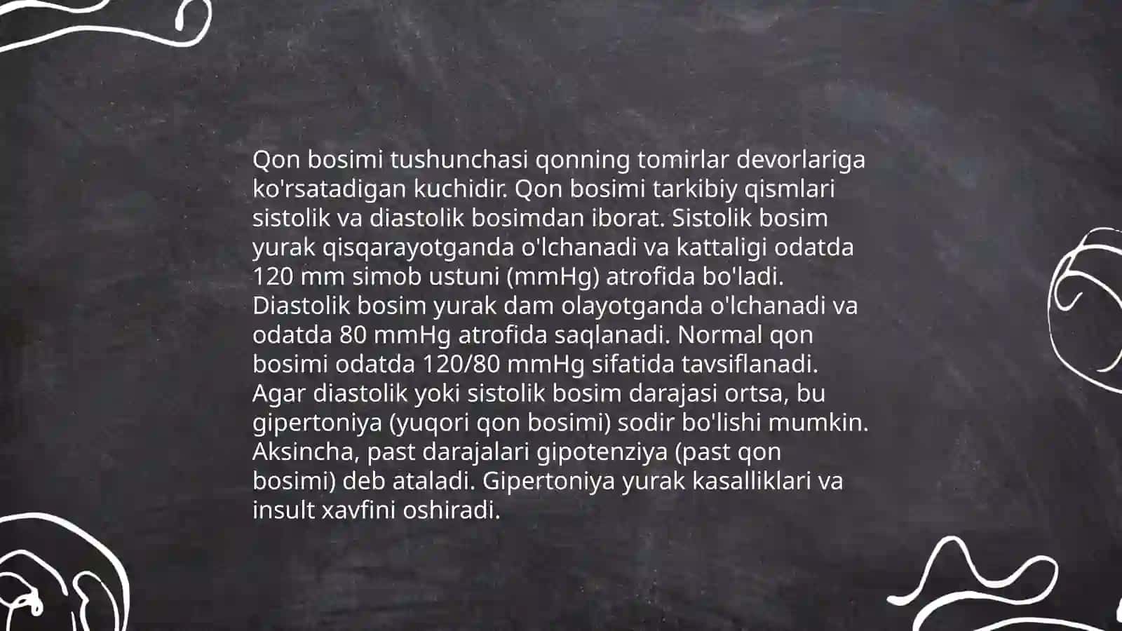 Tibbiyotda qon bosimi o'lchashning fizik asoslari 4