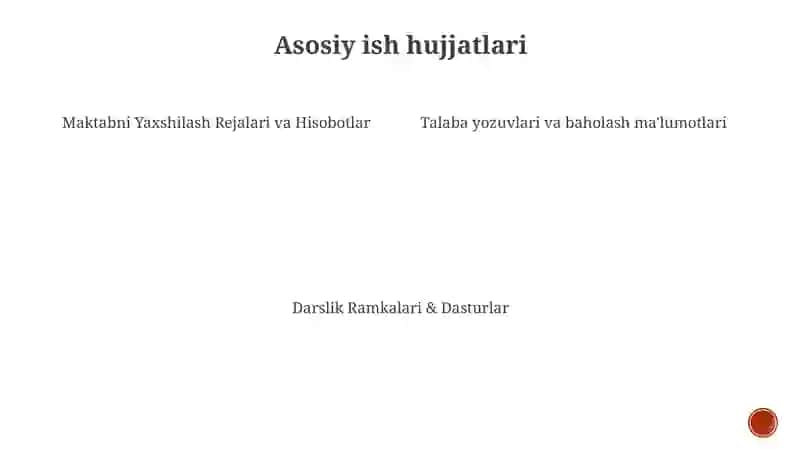 Umumiy oʻrta taʼlim muassasalari ish hujjatlari bilan tanishish va tahlil qilish 4