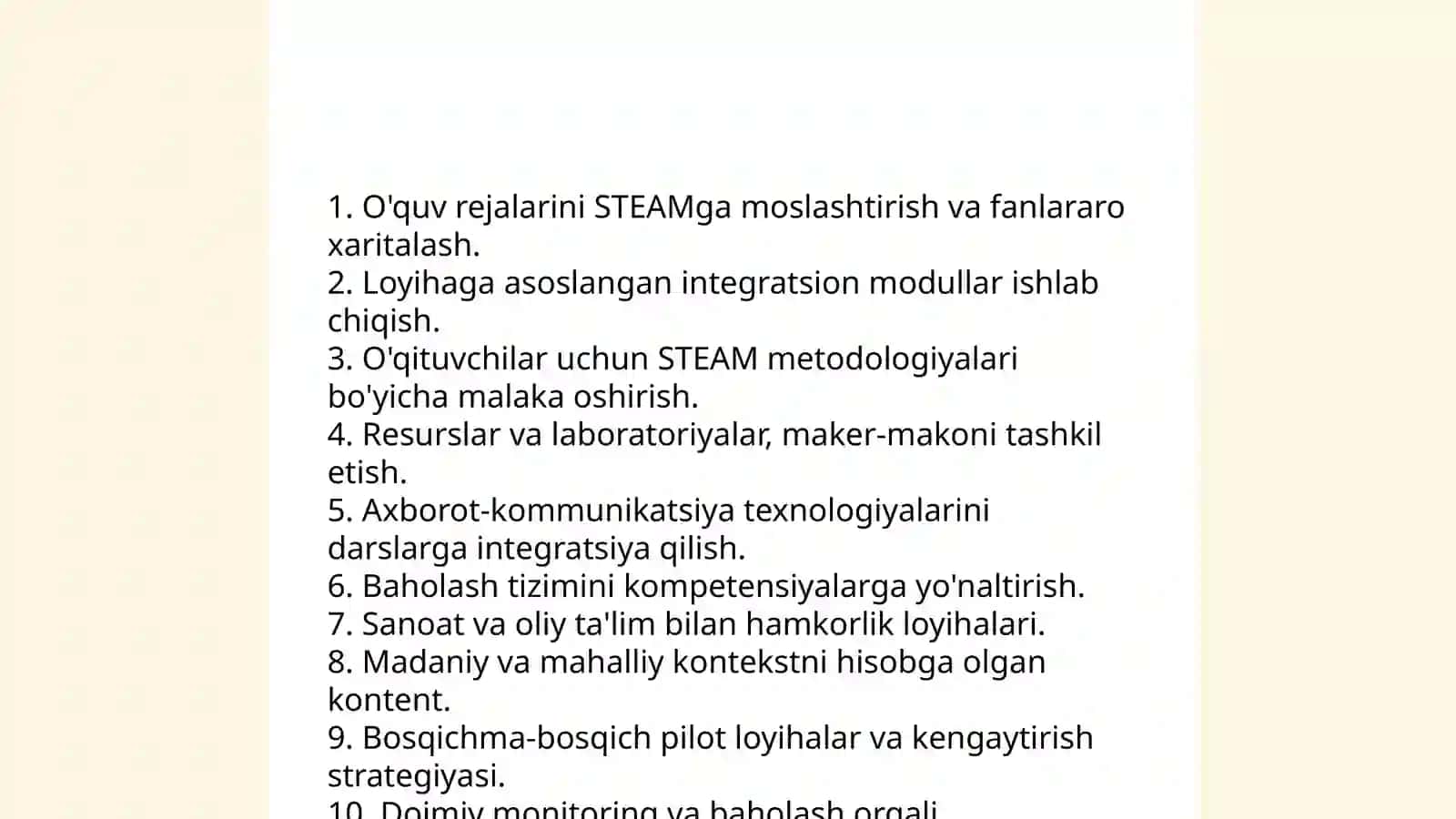 STEAM texnologiyasi va ta’lim jarayoni integratsiyasi 4
