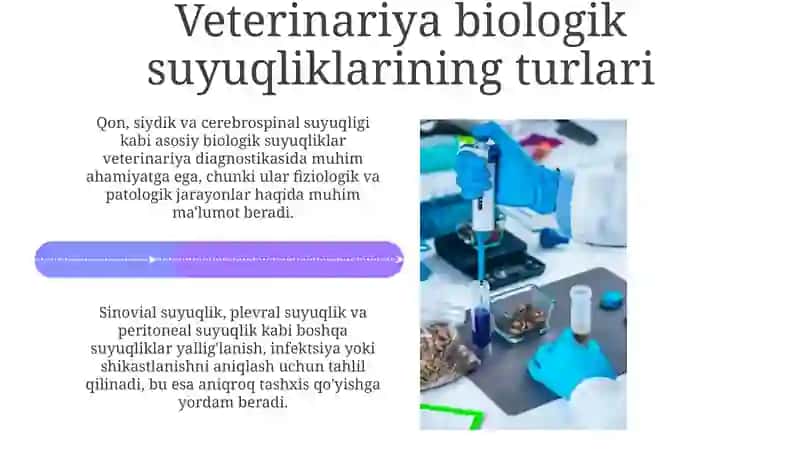 Veterinariya biologik suyuqliklarining kimyoviy tahlili 4