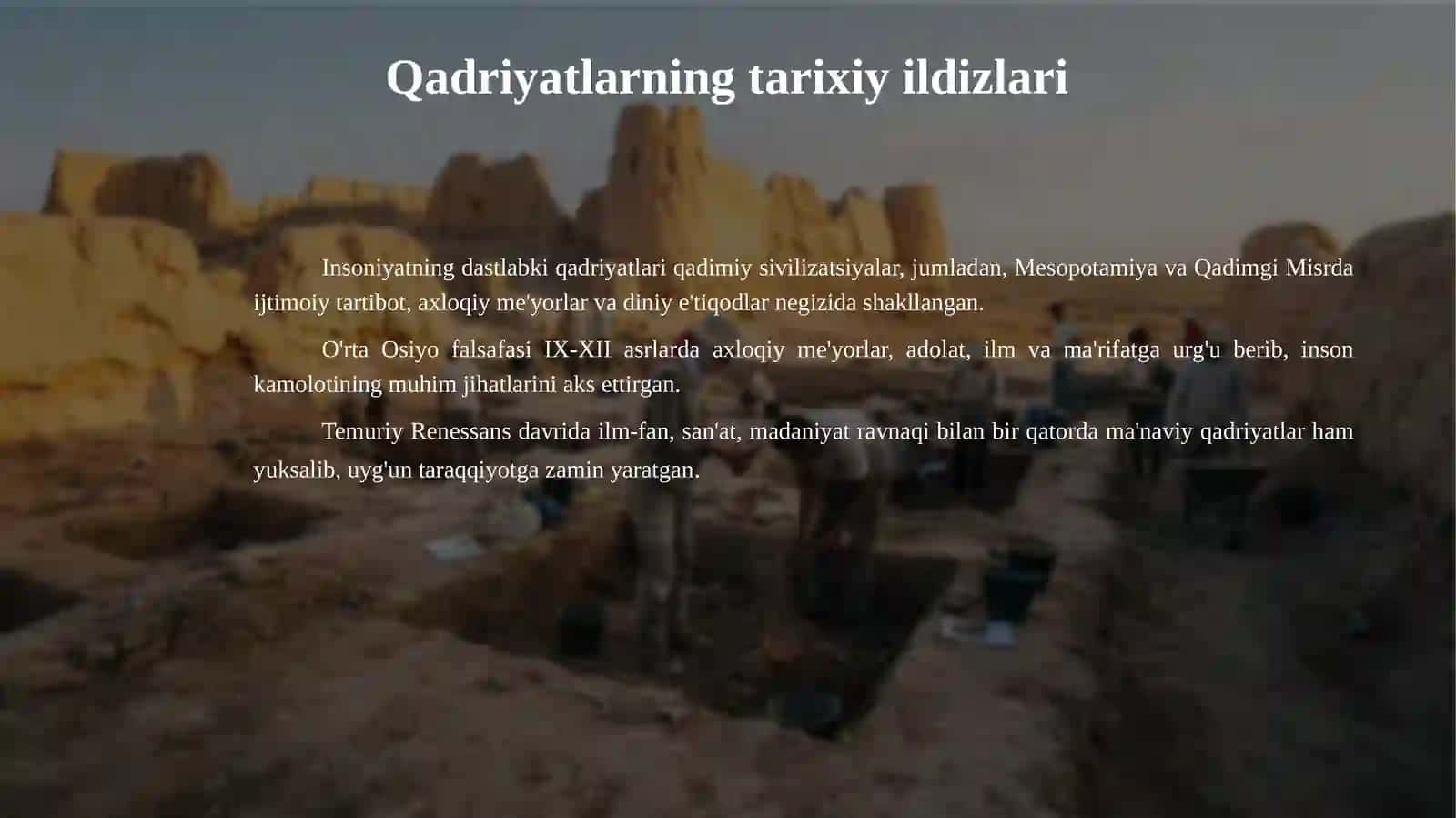 Shaxsning ma'naviy yuksalishida qadriyatlarning ahamiyati 4
