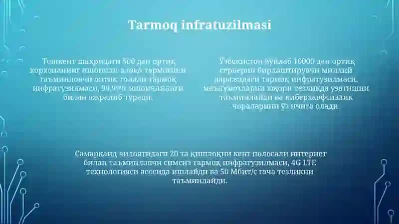 Axborot texnologiyalarning infratuzilmasi 4