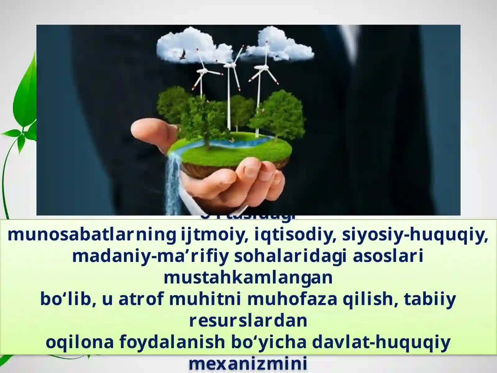 Tabiatni muhofaza qilishning huquqiy asoslari 4