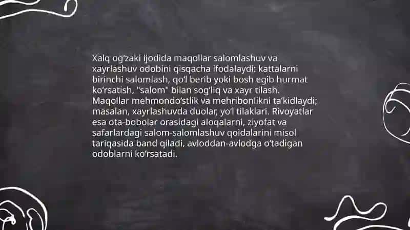 Xalq og'zaki ijodida nutq odobi 4