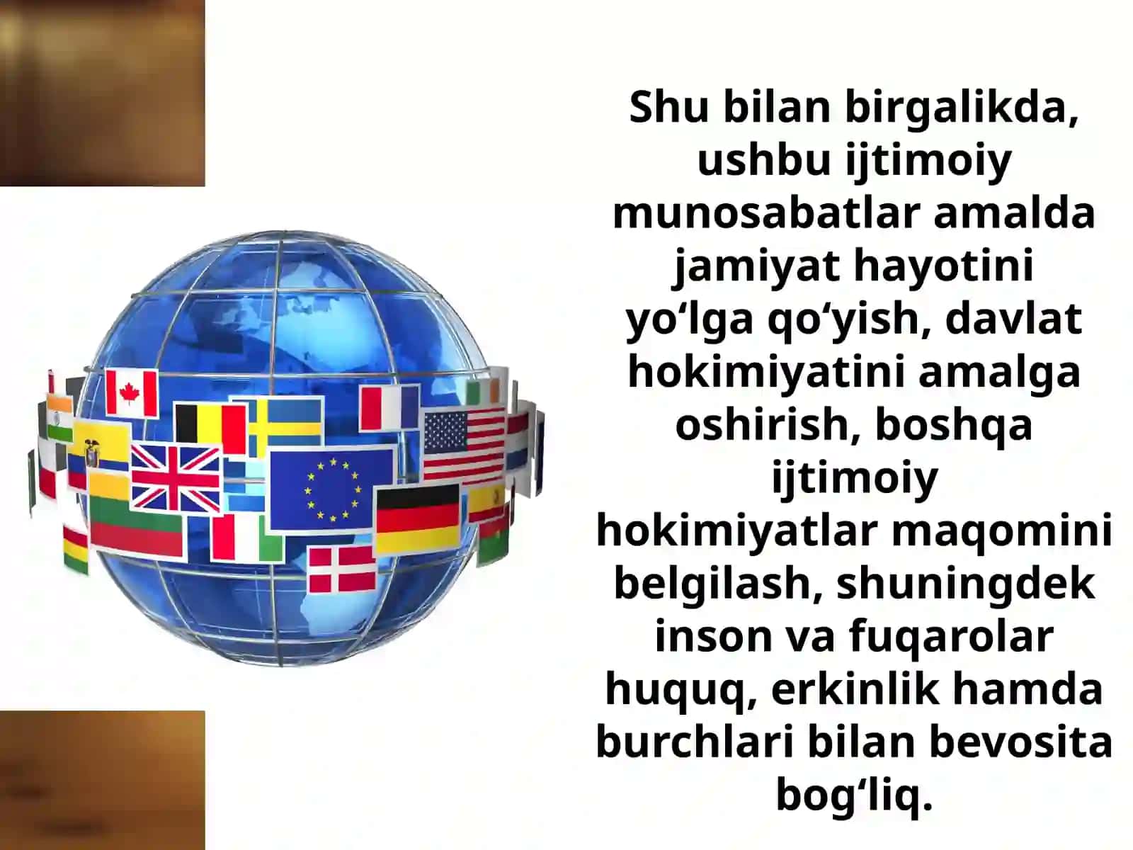 Davlat va huquq asoslari fani 3-mavzu 4