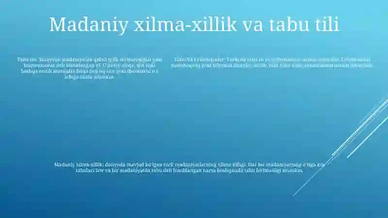 Tabu Va Evfemizmlar 4