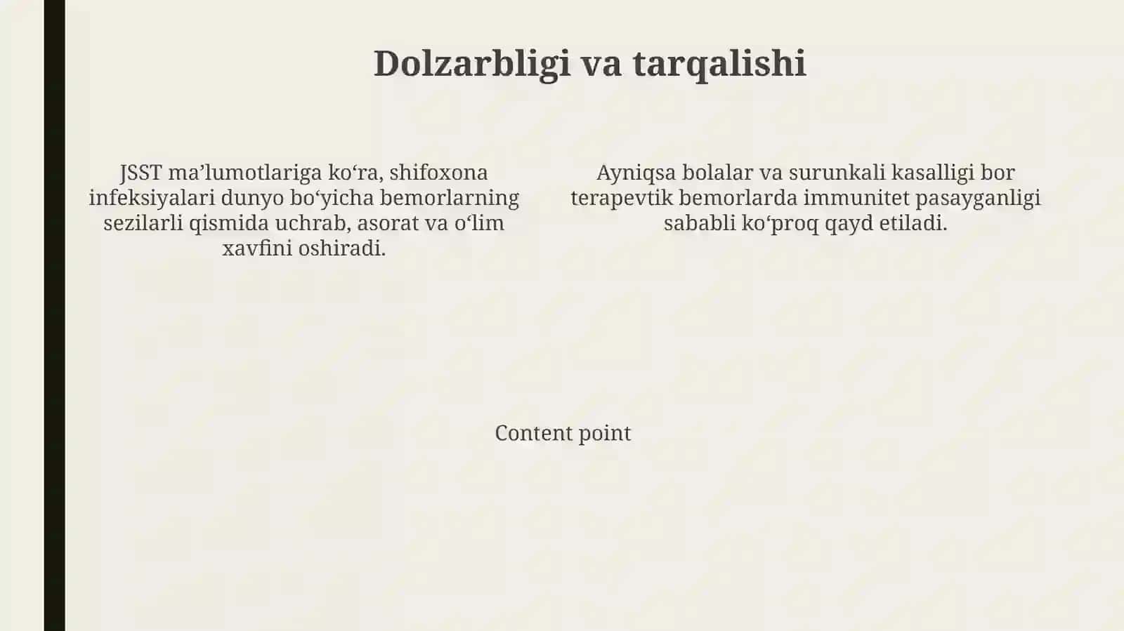 Nozokomial infekstiyalar epidemiologiyasi va profilaktikasi 4