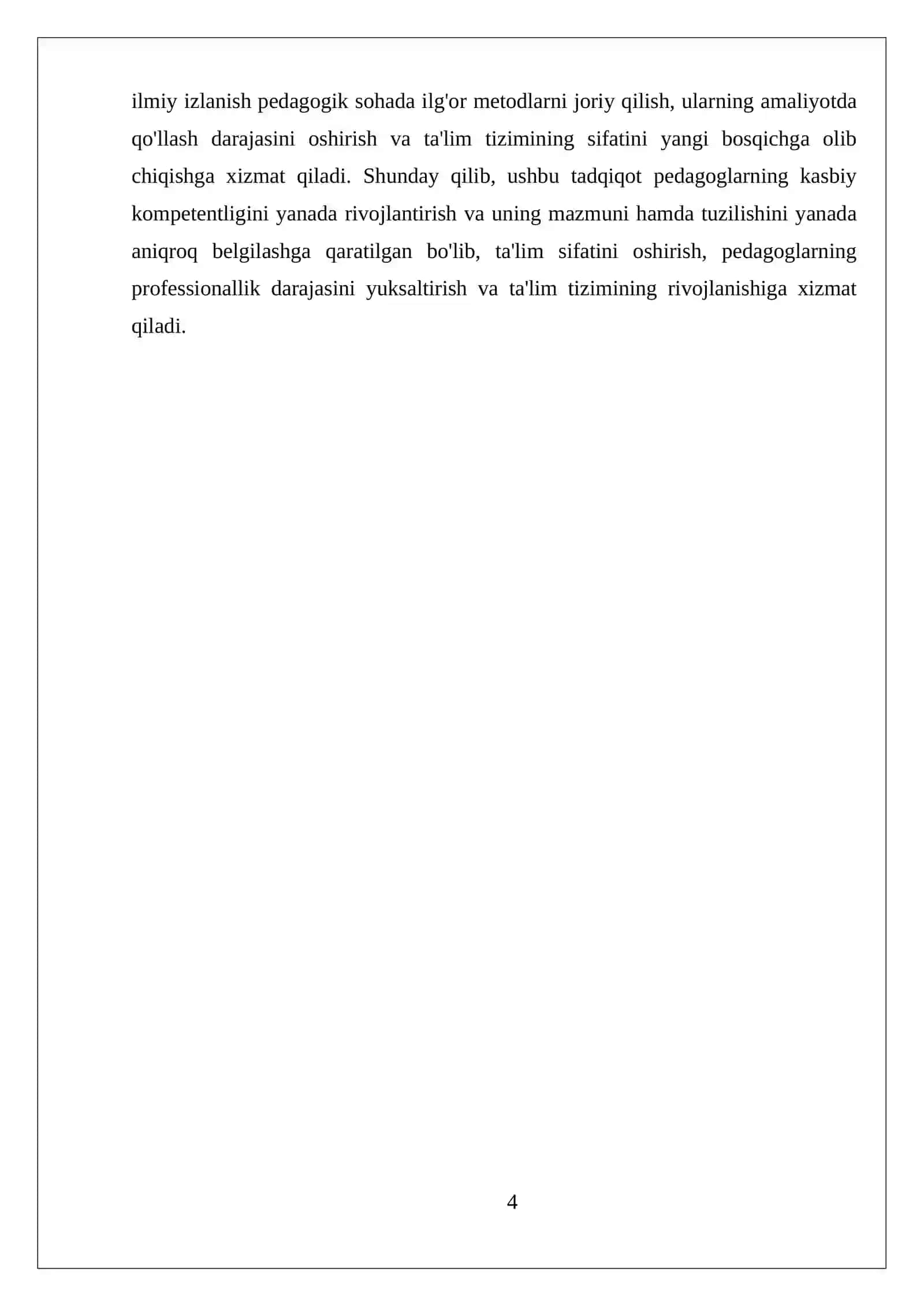 REFERAT PEDAGOGNING KASBIY KOMPETENTLIGINING TUZILISHI VA MAZMUNI 4
