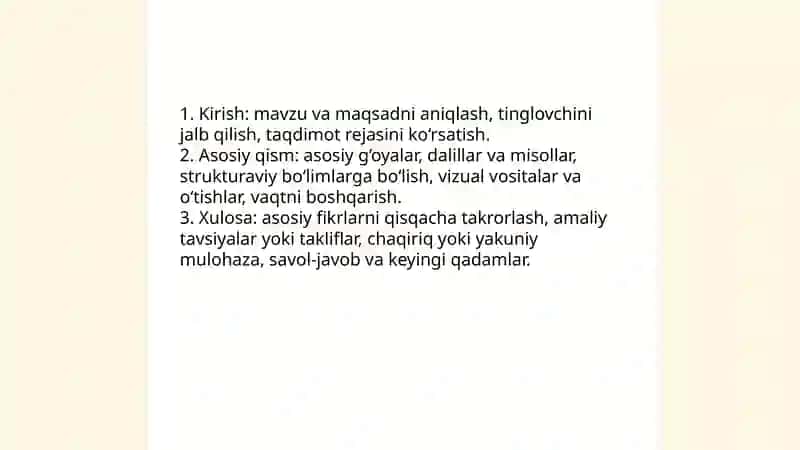Taqdimot tayyorlash va taqdim etish usul va vositalari 4