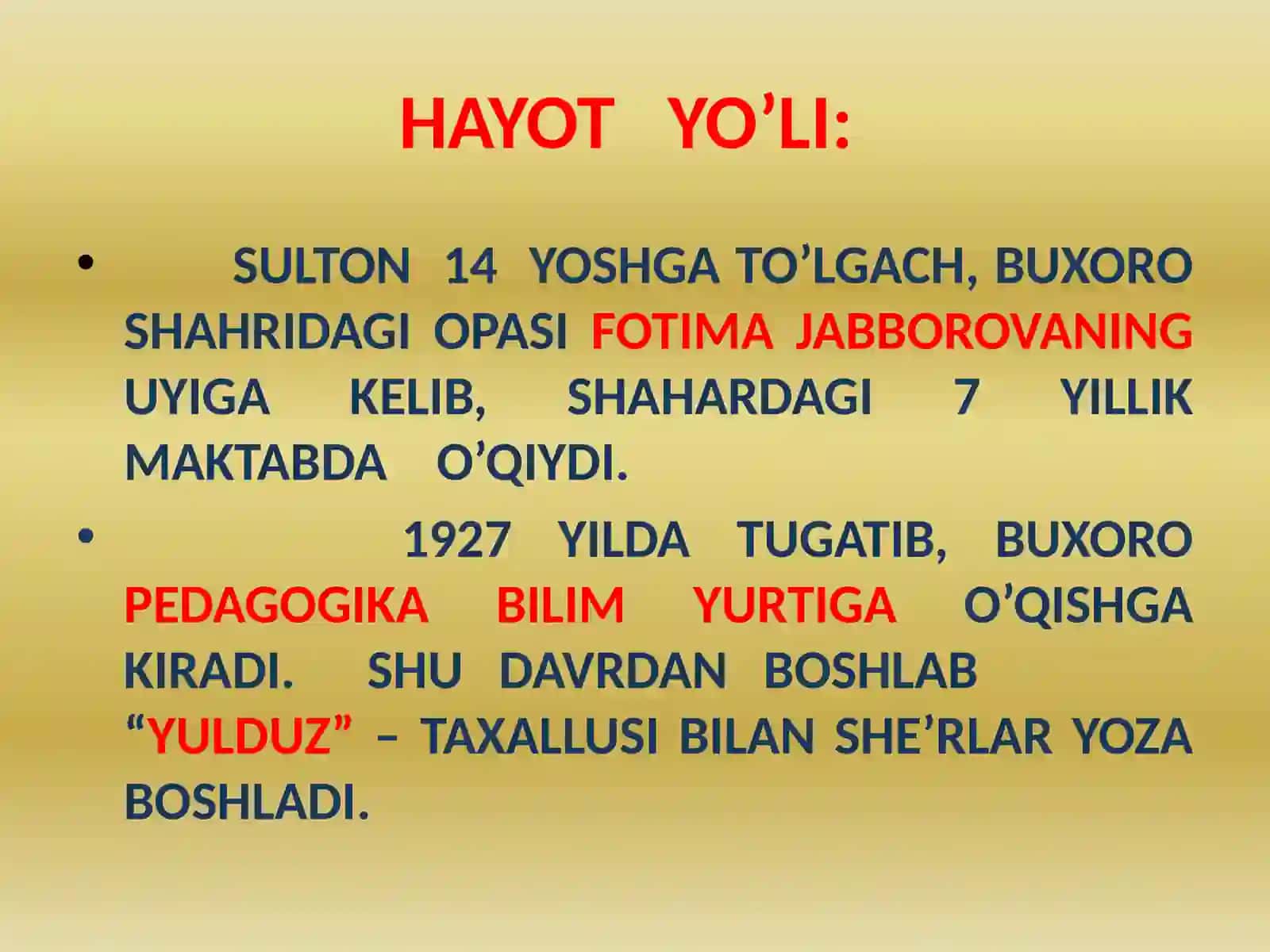 SULTON JO’RA(1910-1943) SHOIR IJODINING TADQIQ ETILISHI 4