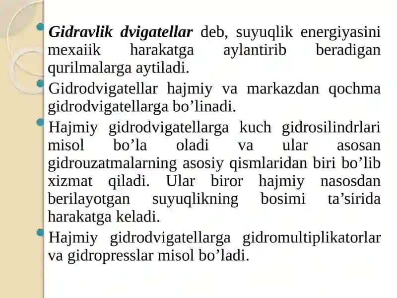 Reaktiv va aktiv gidroturbinalarining (Kaplan, Frensis, Pelton) qo‘llanilishi sohalarining qiyosiy tahlili 4