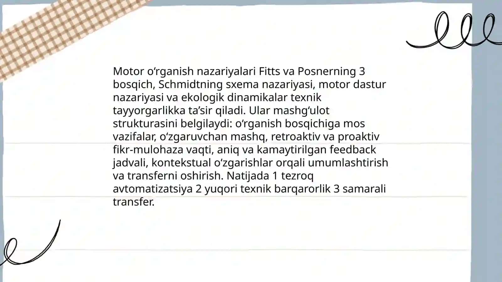 Sportchining texnik tayyorlashning psixologik asoslari 4