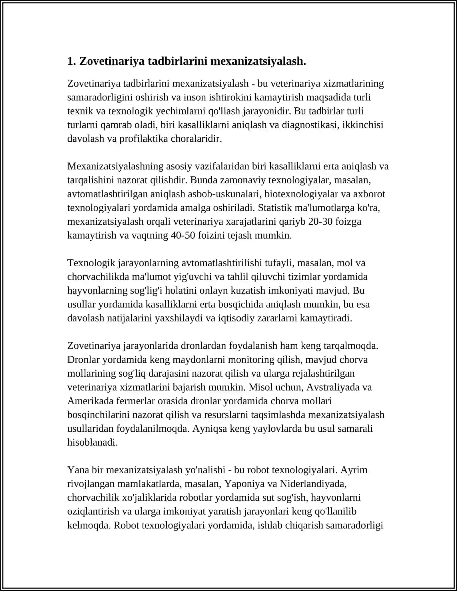 ZOVETIRINARIYA TADBIRLARINI MEXANIZATSIYALAW KOCHMA VETIRINARIYA SANITARIYA AGREGATLARI HAMDA AYRAZOLLI TEXNIKA VOSITALARI VA AGREGATLARI 4