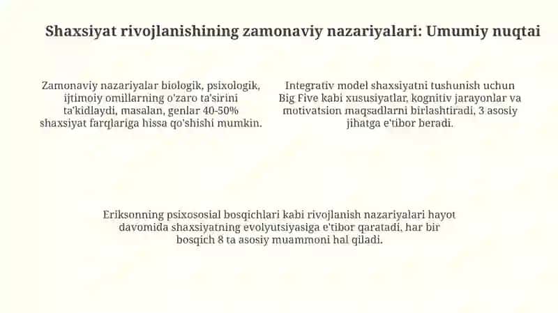 Shaxsni organishning zamonaviy nazariyasi 4