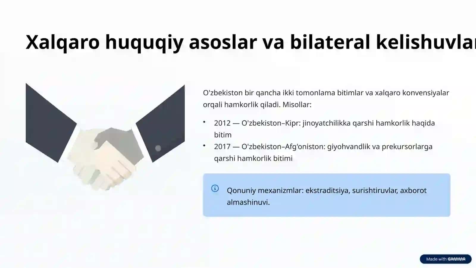 Giyohvandlik vositalari va psixotrop moddalar bilan noqonuniy muomalaga qarshi kurash: O'zbekistonning xalqaro hamkorlikdagi o'rni 4