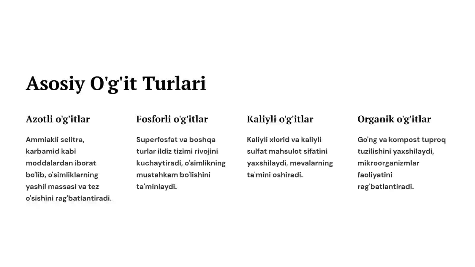 Poliz Ekinlarini O'g'itlash: Hosildorlik Garovi 4