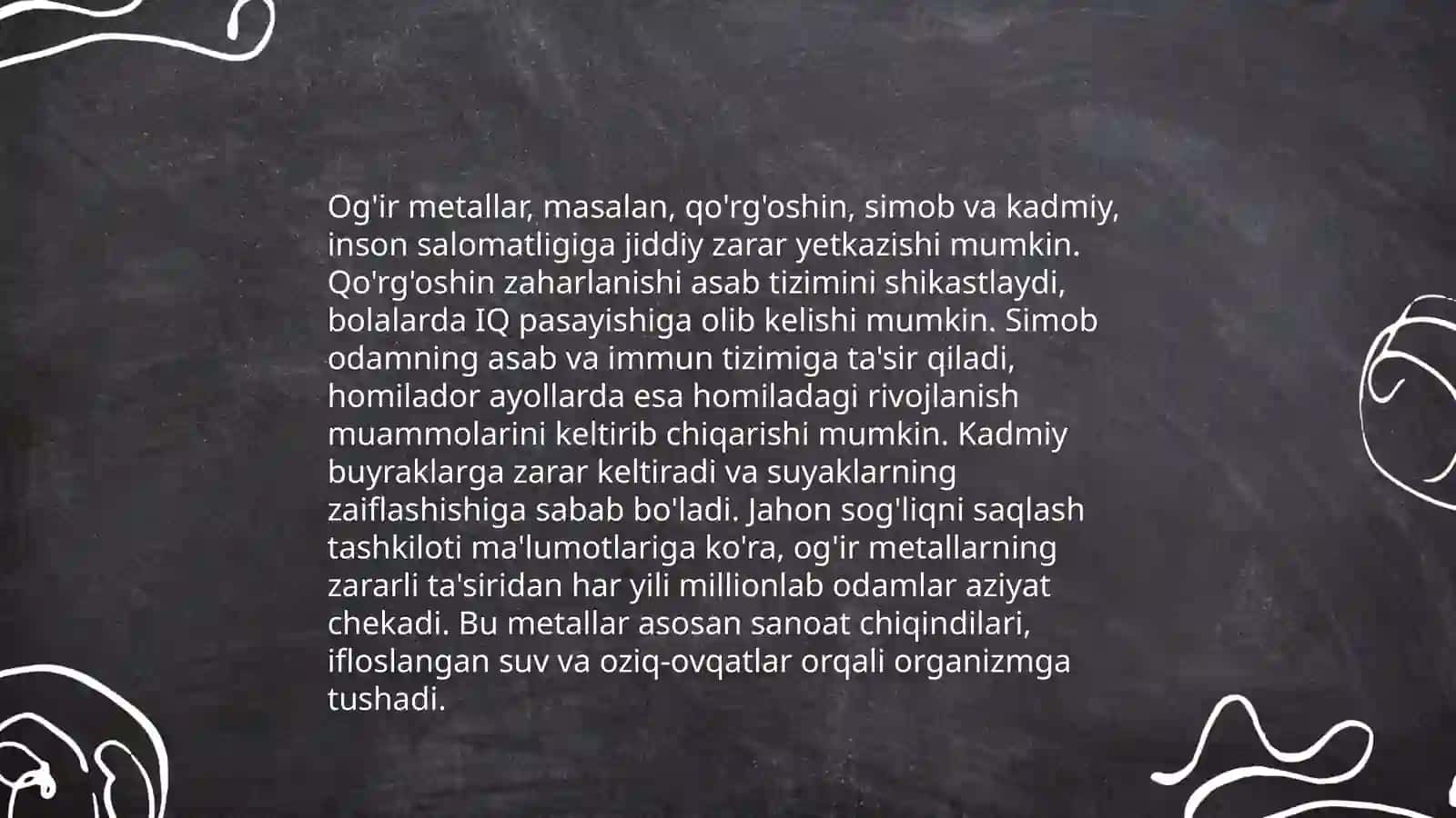 Atrof -muhit korxonalaridan chiqayotgan oqova suvlarning inson organizmiga taʼsiri 4