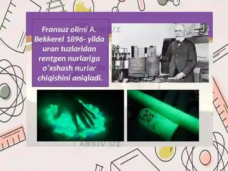 Yadro kimyosining tibbiyotdagi o’rni. Kriminalistikada kimyoning o’rni 4