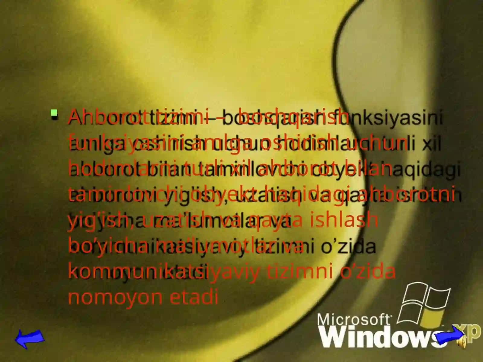 Ahborot tizimlari va axborot texnologiyalari 4