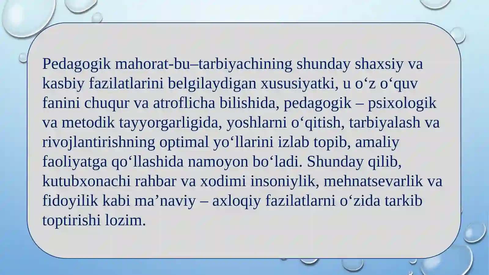Tarbiyachilik kasbi 4