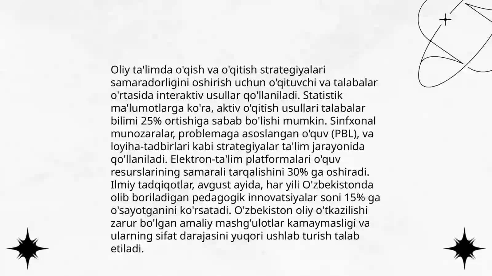 Chet el o'rta va oliy ta'lim tajribalarini o'rganish 4