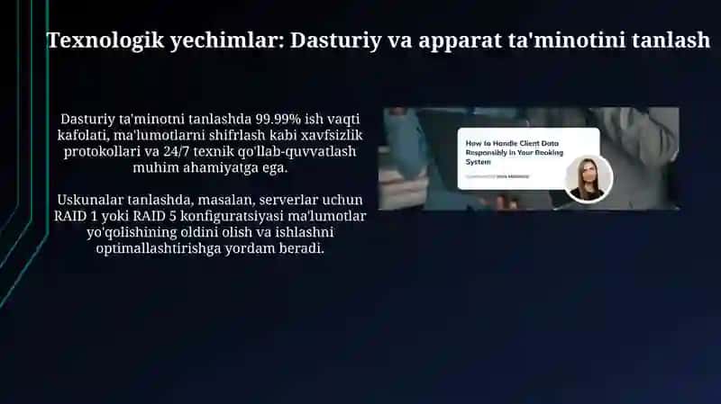 Mehmonxona va restoran biznesidagi texnologik jarayonlarni boshqarish 4