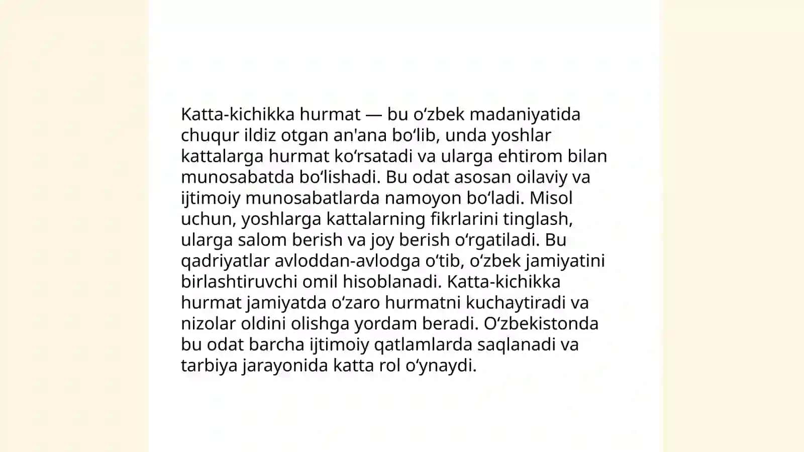 Oʻzbekona tarbiya tamoyillari 4