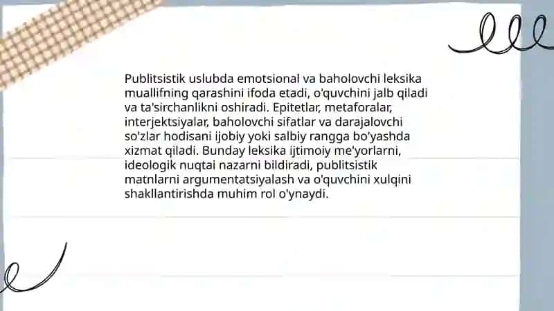 Publitsistik uslubning leksik grammatik xususiyatlari 4