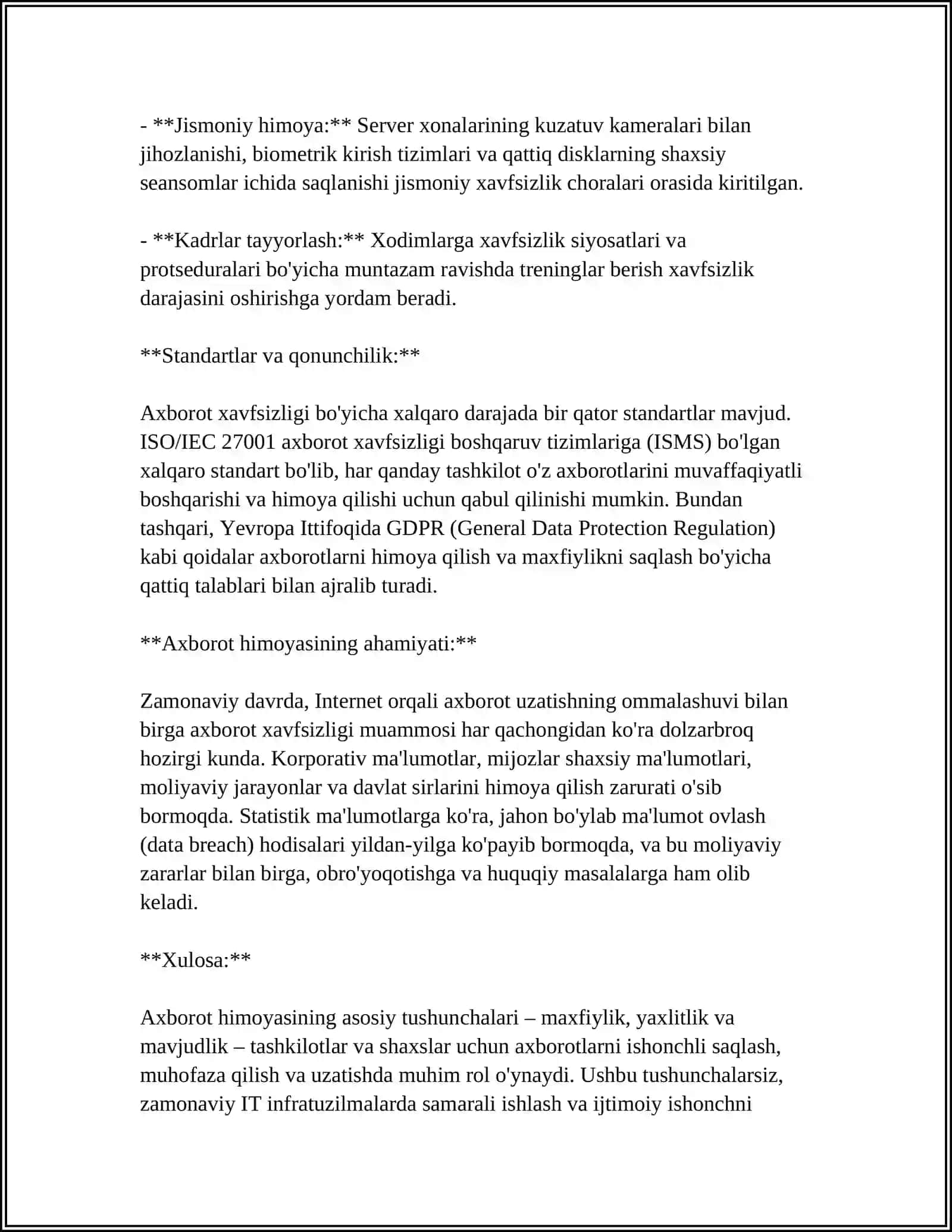 AXBOROTNI HIMOYA QILISH NAZARIYASINING UMUM METODOLOGIK PRINSIPLARI 4