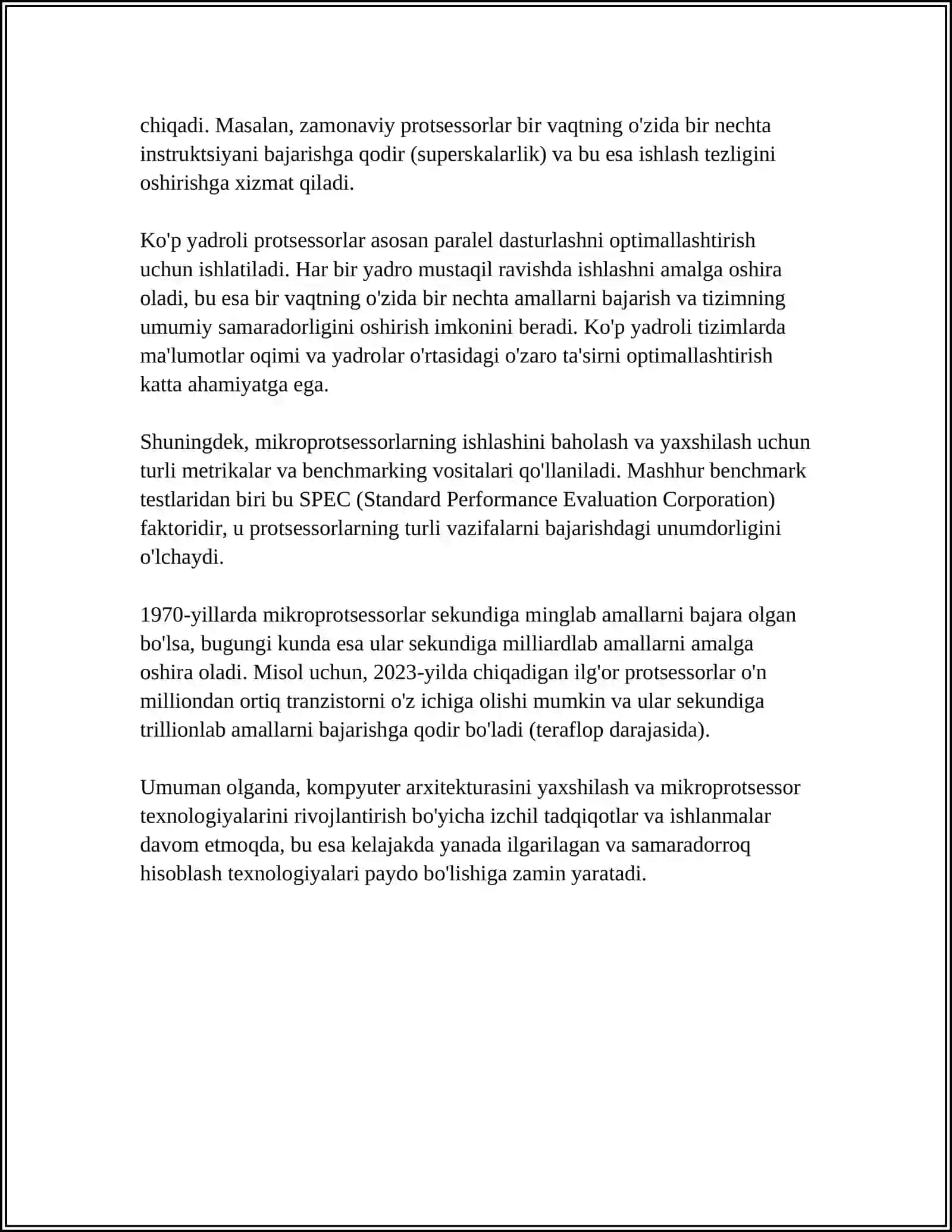 KOMPYUTER TEXNALOGIYALARI 4