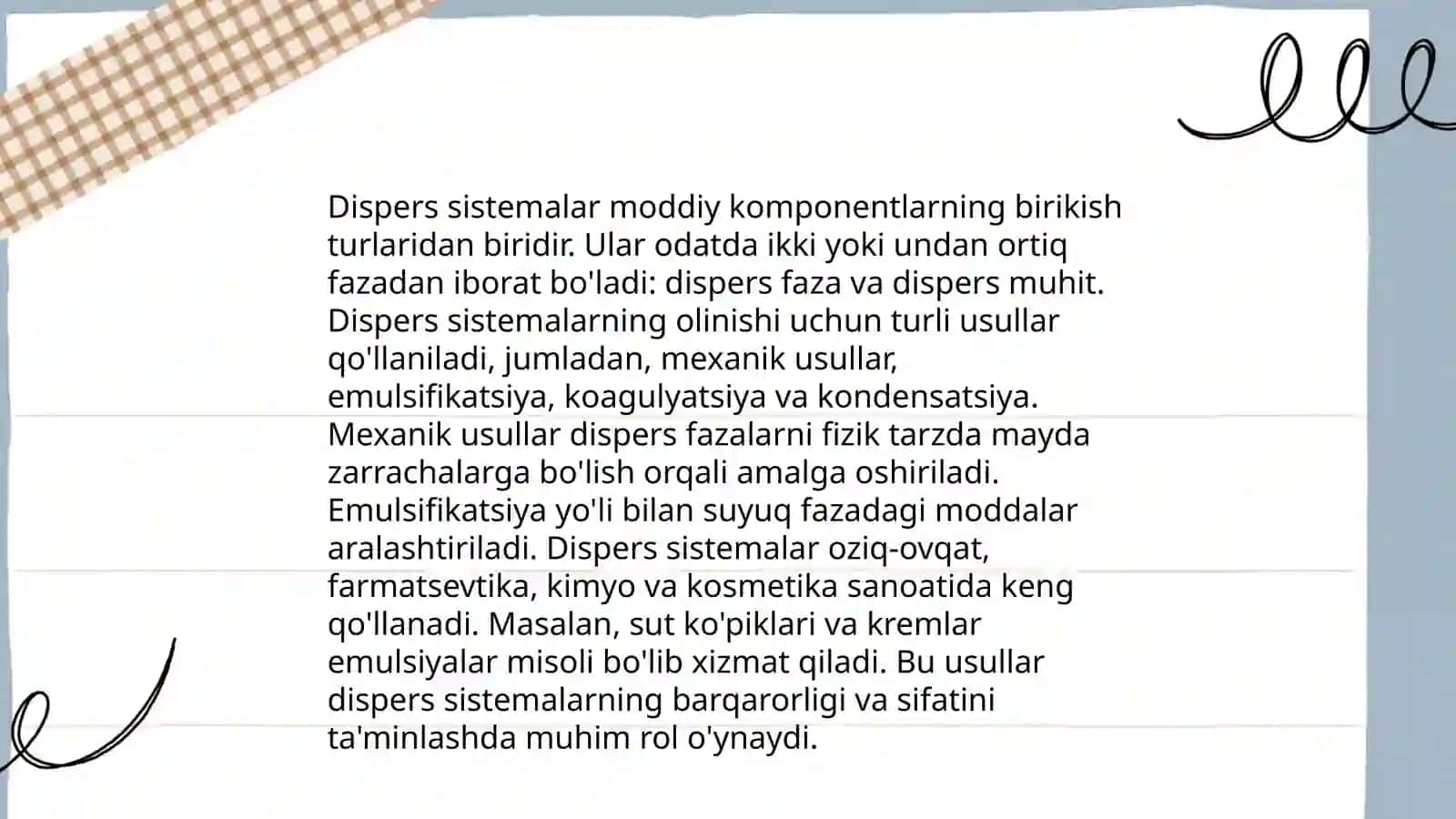 Kolloid dispers sistemalar,tibbiyotda ahamiyati. Mitsella tuzilishi 4