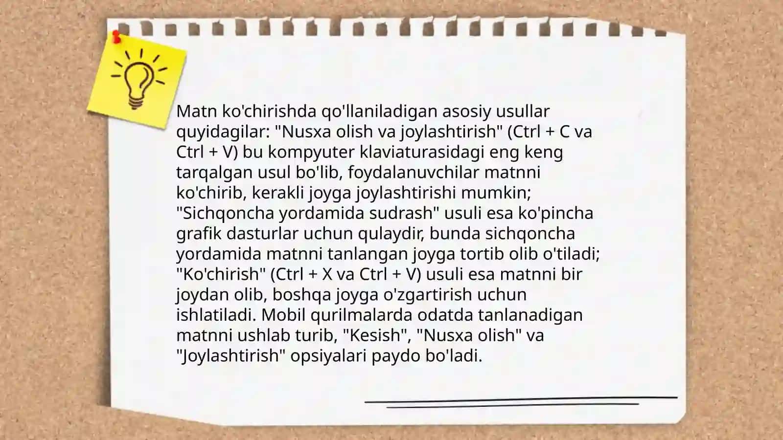 Matnni ko'chirish 4