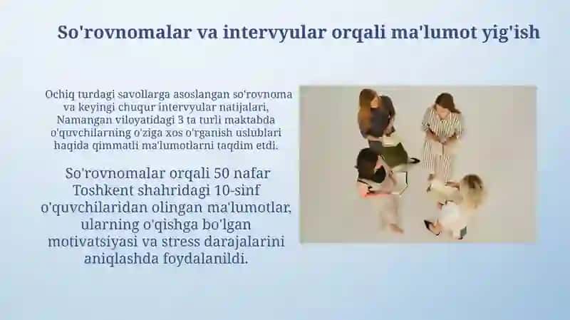 Ta'lim jarayonini psixodiagnostika qilish usullari 4