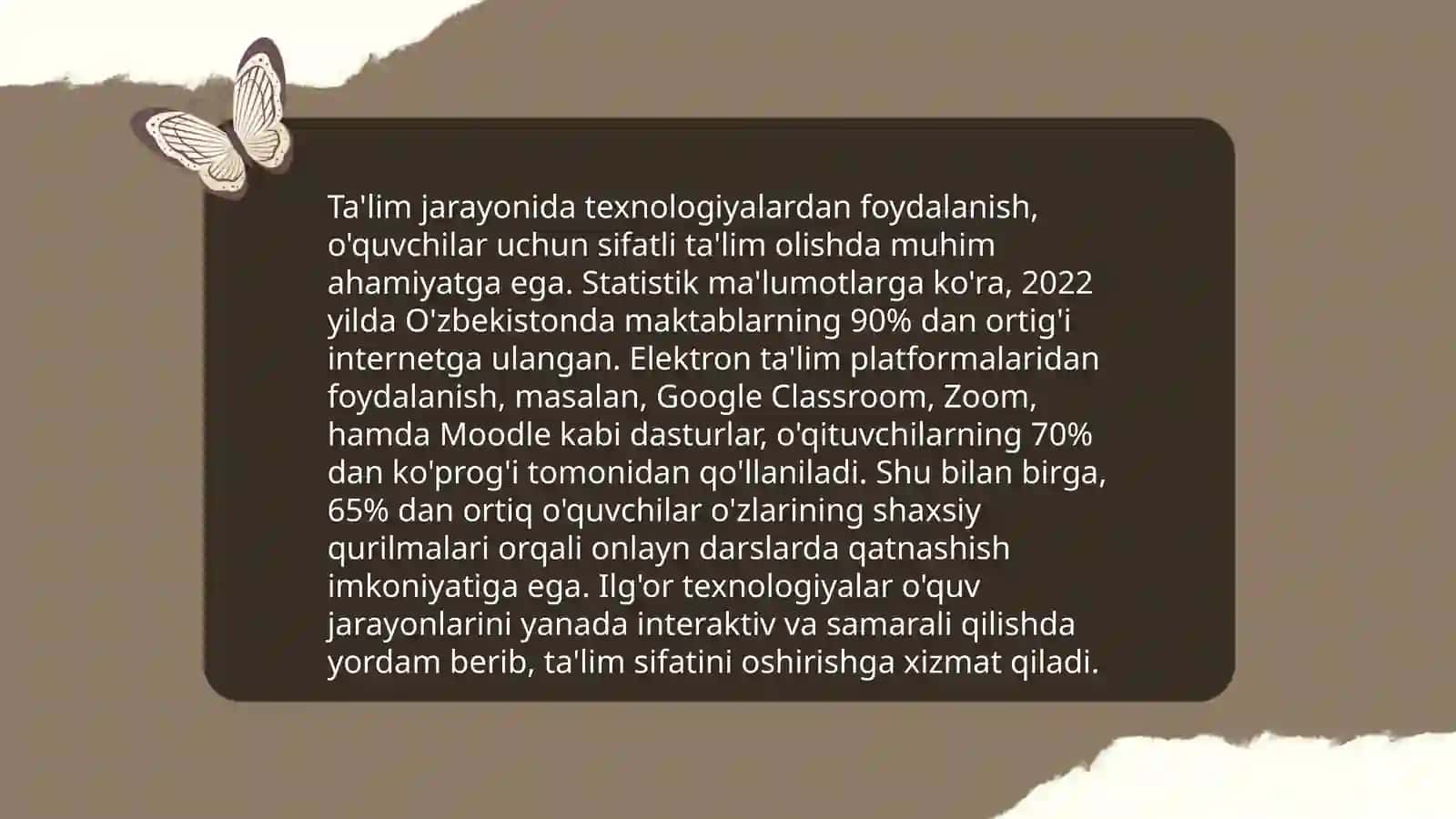 Fan xonalarining jihozlanishini o'rganish 4
