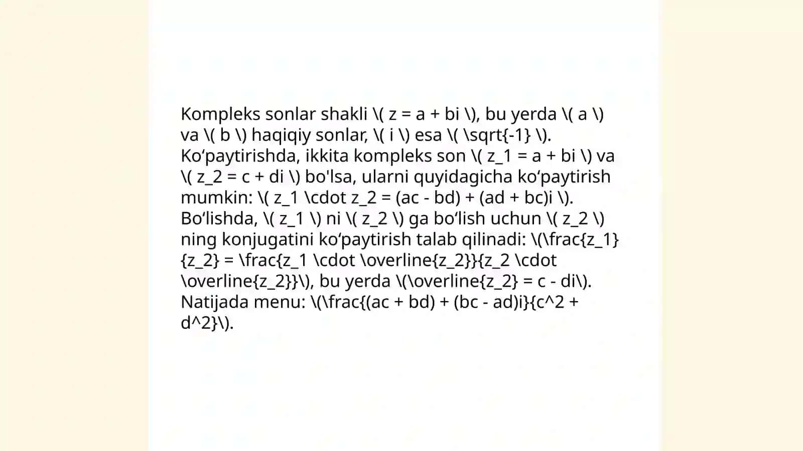 Kòp xonali sonlar ichida masalalar yechish metodlaridan foydalanish 4