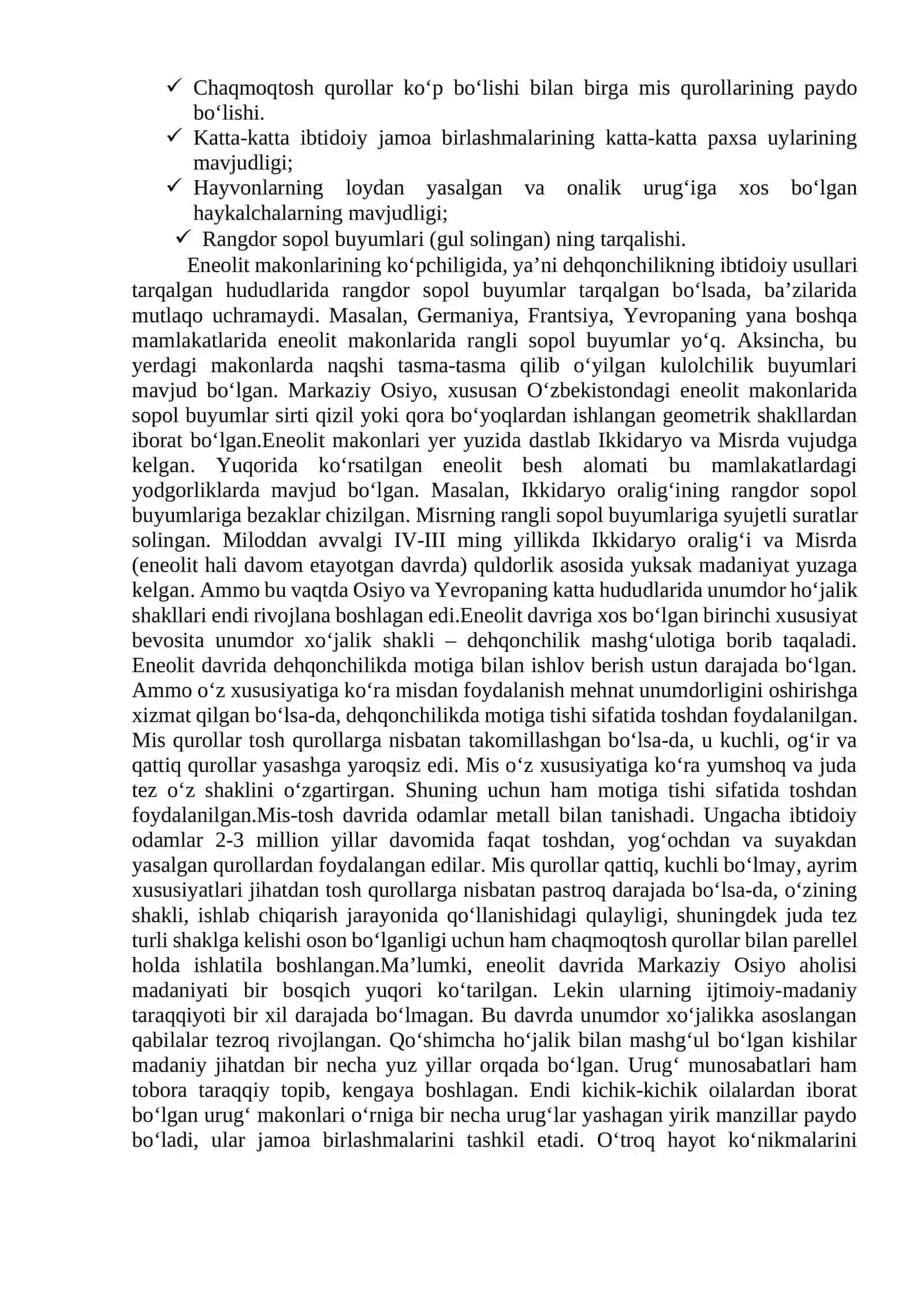 Eneolit davri tarixiy-madaniy jarayonlari 4
