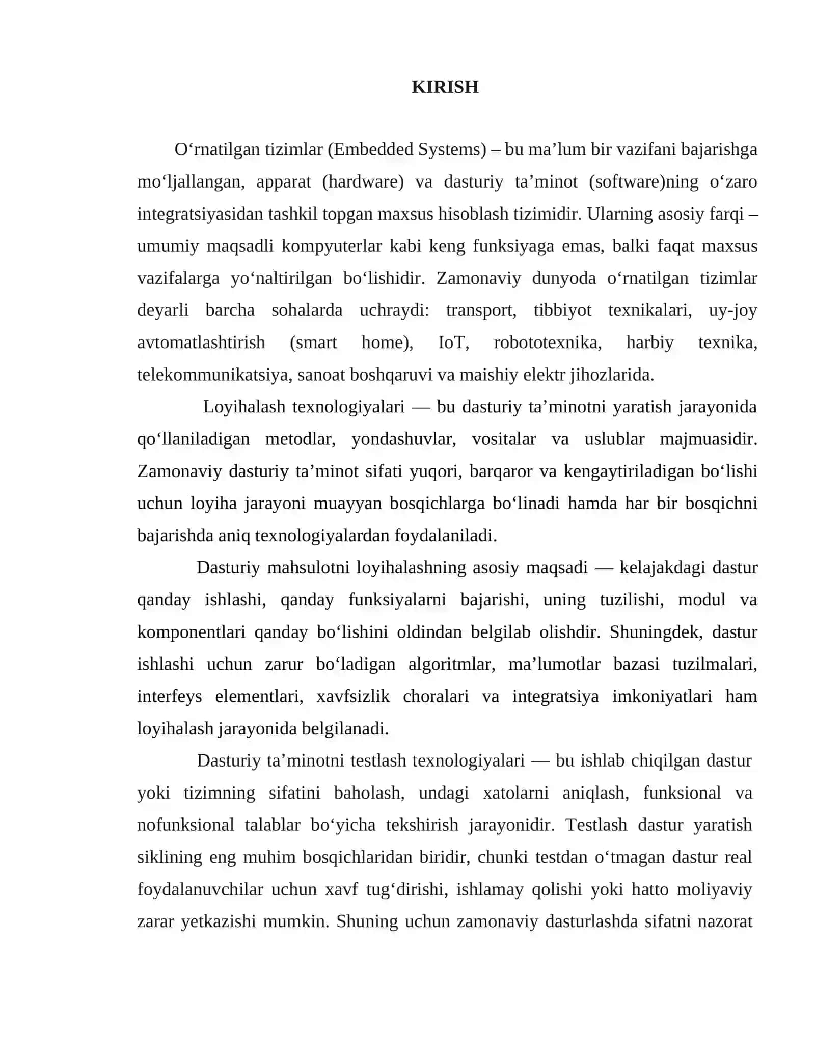 Kompyuter injiniringi kurs ishi 4