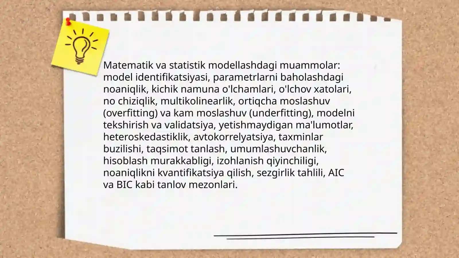 Oʻquv jarayonini modellashtirish muammolari 4