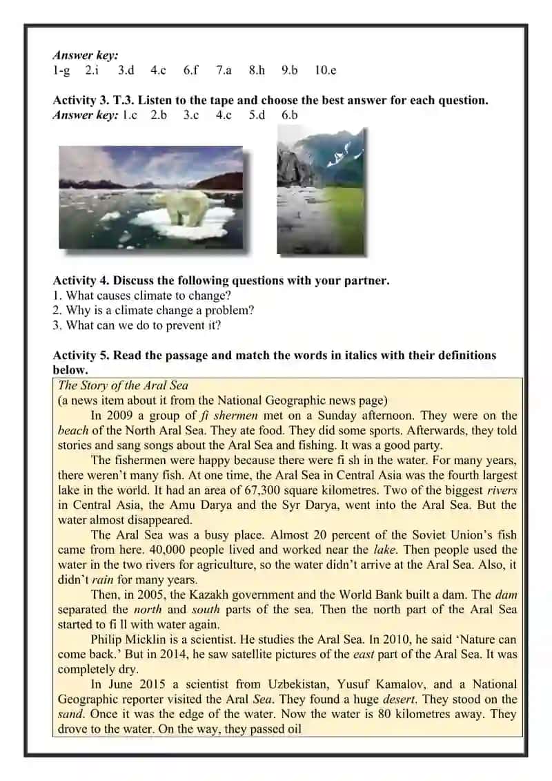11-sinflar uchun "Environmental problems " nomli dars ishlanma 4