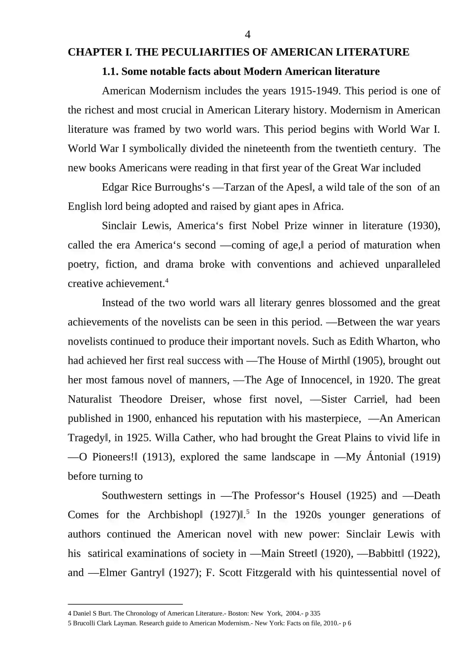 AMERICAN LITERATURE 4