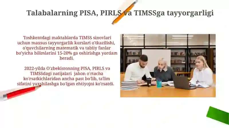 PIZA, PIRLS, TIMSS tadqiqot dasturlarining o'quvchilar ongida shakllanishi 4